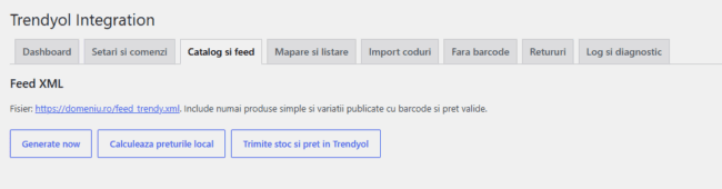 Integrare Trendyol – Woocommerce 4 Trendyol Integration – Feed Xml